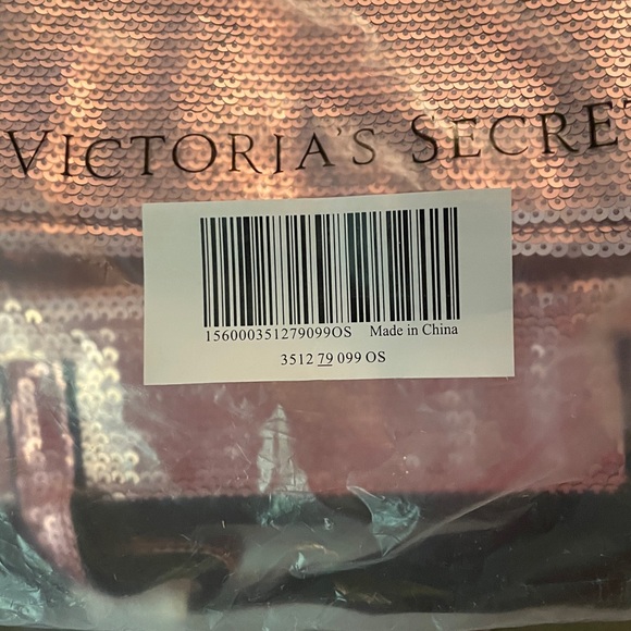 Victoria's Secret Shimmering Pink Sequin Tote bag BNIP - Picture 2 of 7